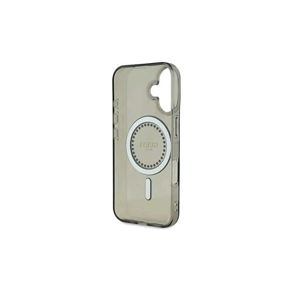 Wholesale Guess GUHMP16MPFTDTEK Apple iPhone 16 Plus hardcase IML Rhinestones MagSafe black - GUE3639 - {ean13} - Hurt