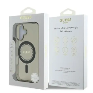 Hurtownia GSM - Guess GUHMP16MPFTDTEK Apple iPhone 16 Plus keménytok IML Ragyogók MagSafe fekete - GUE3639 - {ean13} - Hurt