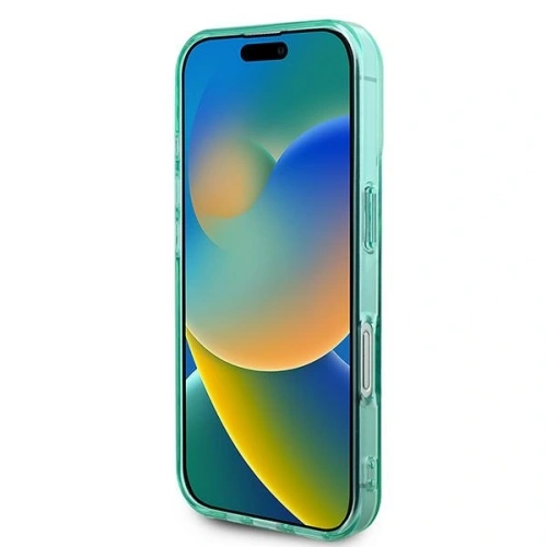 Etui Guess GUHMP16MPFTDTEN Apple iPhone 16 Plus hardcase IML Rhinestones MagSafe zielony/green