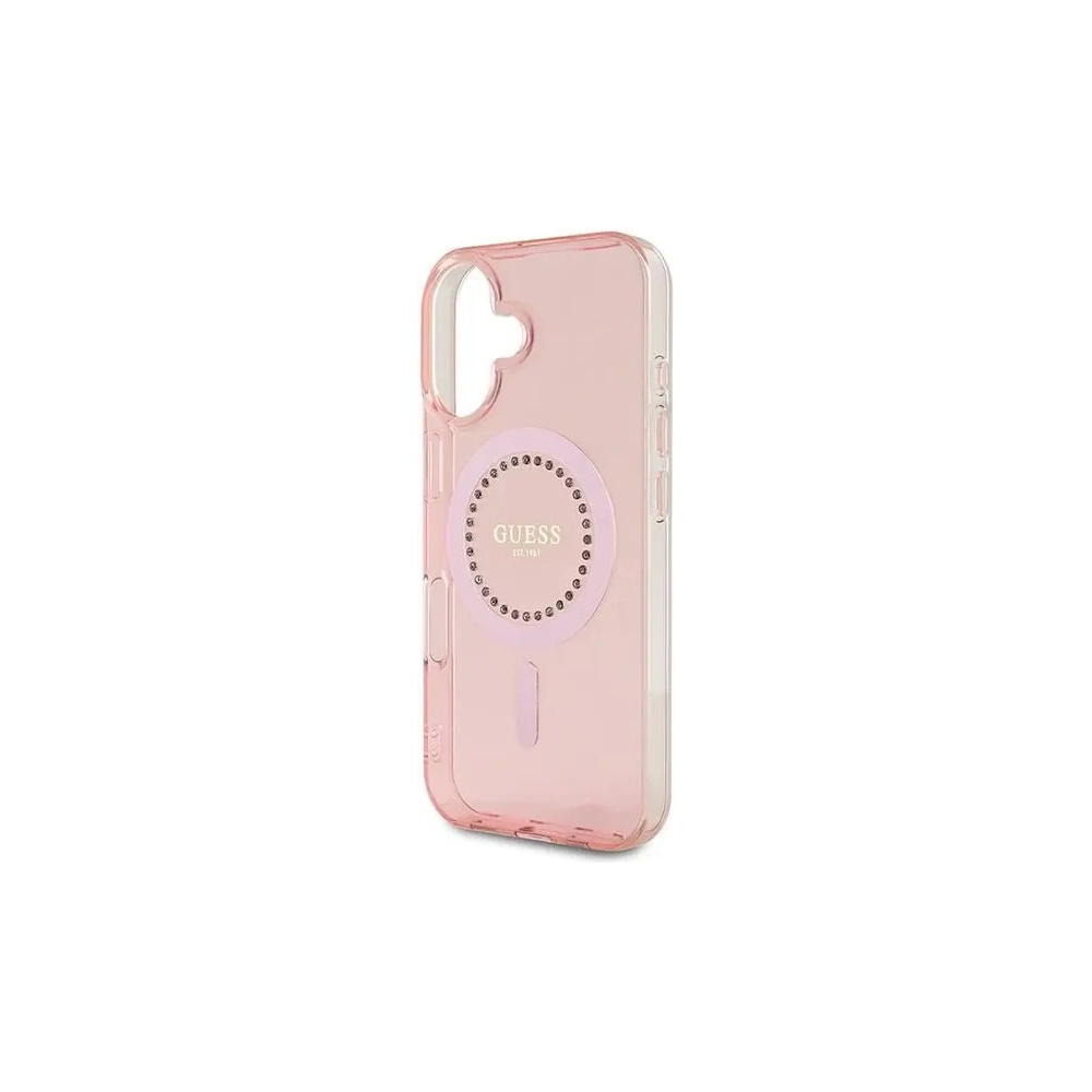 Hurtownia GSM - Guess GUHMP16MPFTDTEP Apple iPhone 16 Plus kemény tok IML Ragyogók MagSafe rózsaszín - GUE3641 - {ean13} - Hurt