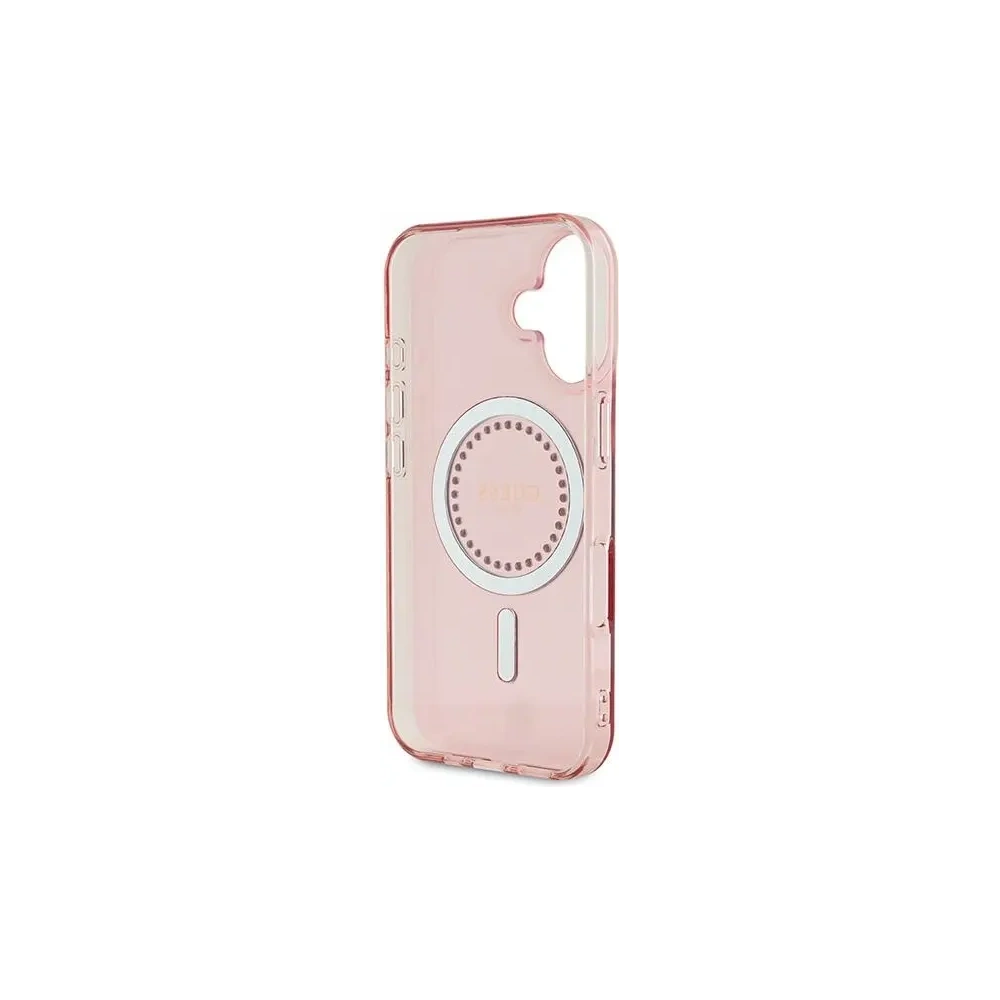 Hurtownia GSM - Guess GUHMP16MPFTDTEP Apple iPhone 16 Plus hardcase IML Rhinestones MagSafe roz - GUE3641 - {ean13} - Hurt
