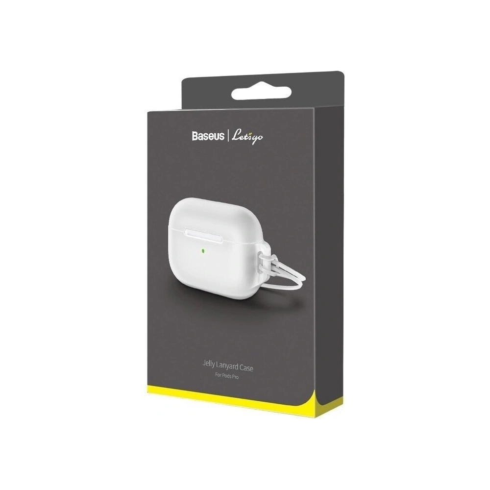 Wholesale Baseus Let's go Jelly Lanyard Case for Apple AirPods Pro White - BSU1197WHT - {ean13} - Hurt