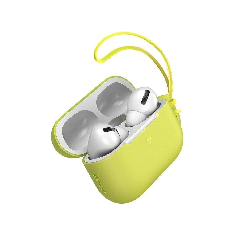 Hurtownia GSM - Etui Baseus Let's go Jelly Lanyard Apple AirPods Pro (żółte) - BSU1198YEL - {ean13} - Hurt