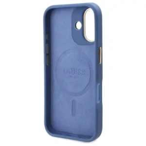 Wholesale Guess GUHMP16MU4GPRB Apple iPhone 16 Plus hardcase 4G Logo Plate MagSafe blue - GUE3642 - {ean13} - Hurt