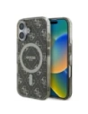 Guess GUHMP16SH4DTEW Apple iPhone 16 Hardcase IML 4G Hintergrund MagSafe braun
