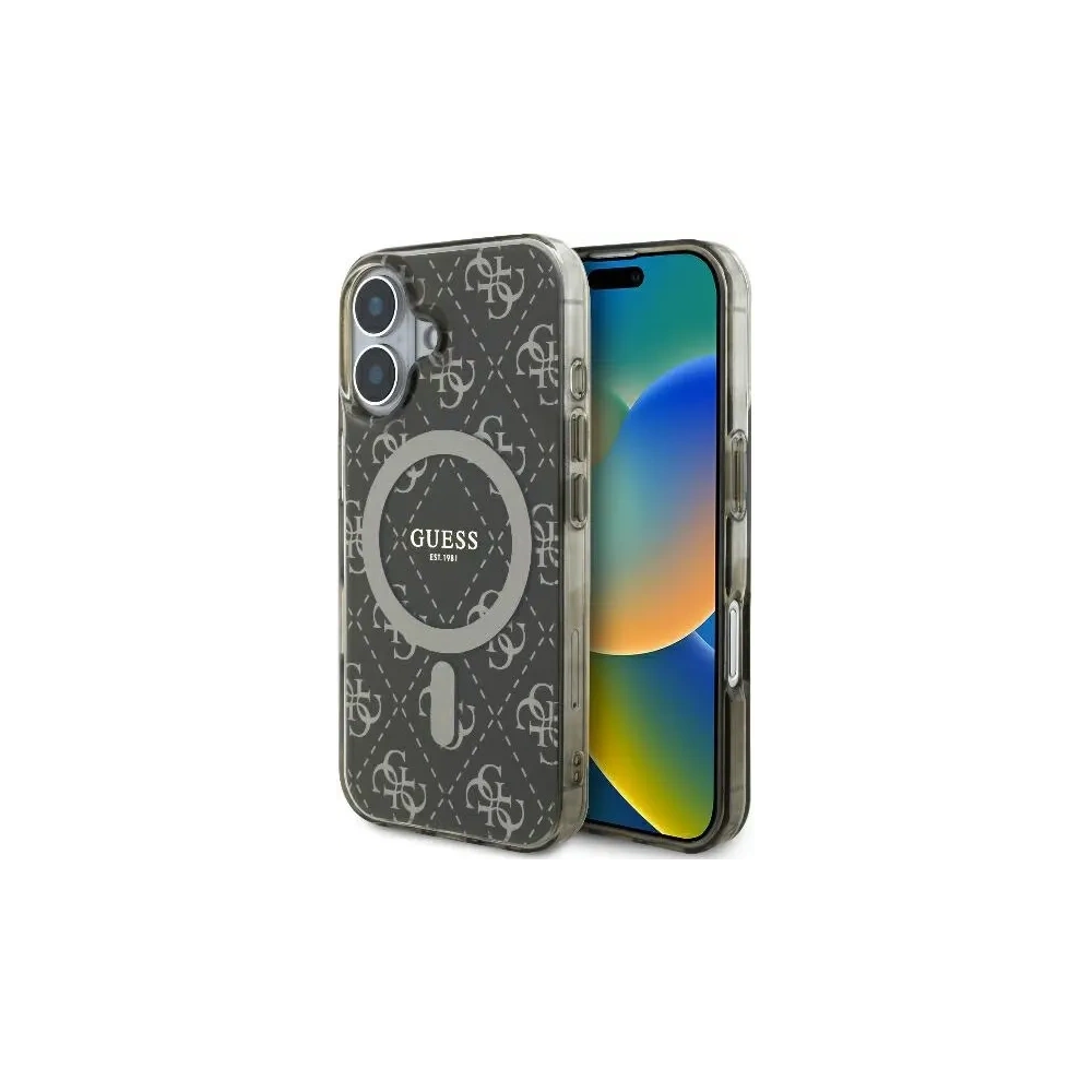 Hurtownia GSM - Guess GUHMP16SH4DTEW Apple iPhone 16 Hardcase IML 4G Hintergrund MagSafe braun - GUE3645 - {ean13} - Hurt
