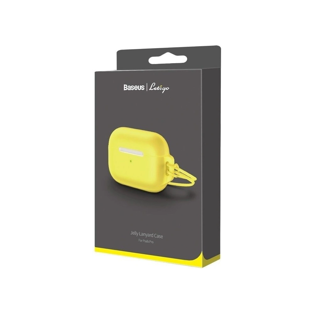 Hurtownia GSM - Etui Baseus Let's go Jelly Lanyard Apple AirPods Pro (żółte) - BSU1198YEL - {ean13} - Hurt
