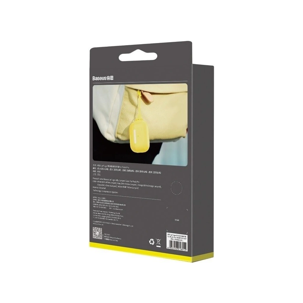 Wholesale Baseus Let's go Jelly Lanyard Case for Apple AirPods Pro Yellow - BSU1198YEL - {ean13} - Hurt