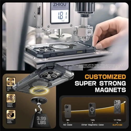 Etui Supcase Unicorn Beetle Grip Mag MagSafe Apple iPhone 16 Pro Grey