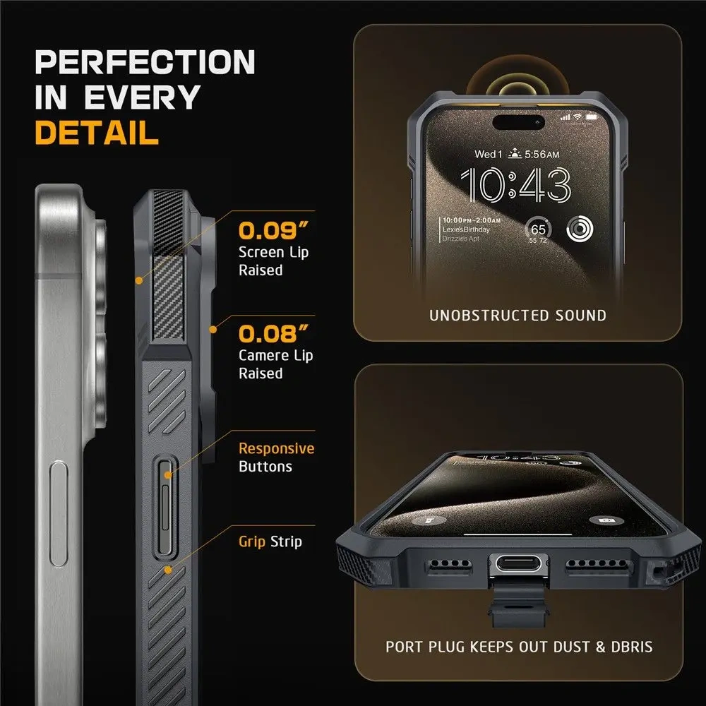 Hurtownia GSM - Etui Supcase Unicorn Beetle Grip Mag MagSafe Apple iPhone 16 Pro Grey - SPC469 - {ean13} - Hurt