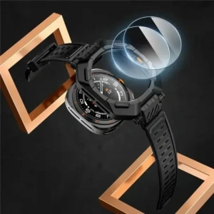 Hurtownia GSM - Etui Supcase Unicorn Beetle Pro & Tempered Glass [2 PACK] Samsung Galaxy Watch Ultra 47mm černé - SPC470 - {ean13} - Hurt