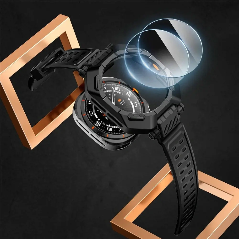 Hurtownia GSM - Etui Supcase Unicorn Beetle Pro & Tempered Glass [2 PACK] Samsung Galaxy Watch Ultra 47mm černé - SPC470 - {ean13} - Hurt