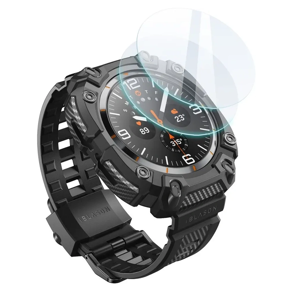 Wholesale Supcase IBLSN Armorbox & Tempered Glass [2 PACK] Samsung Galaxy Watch Ultra 47mm Black - SPC471 - {ean13} - Hurt