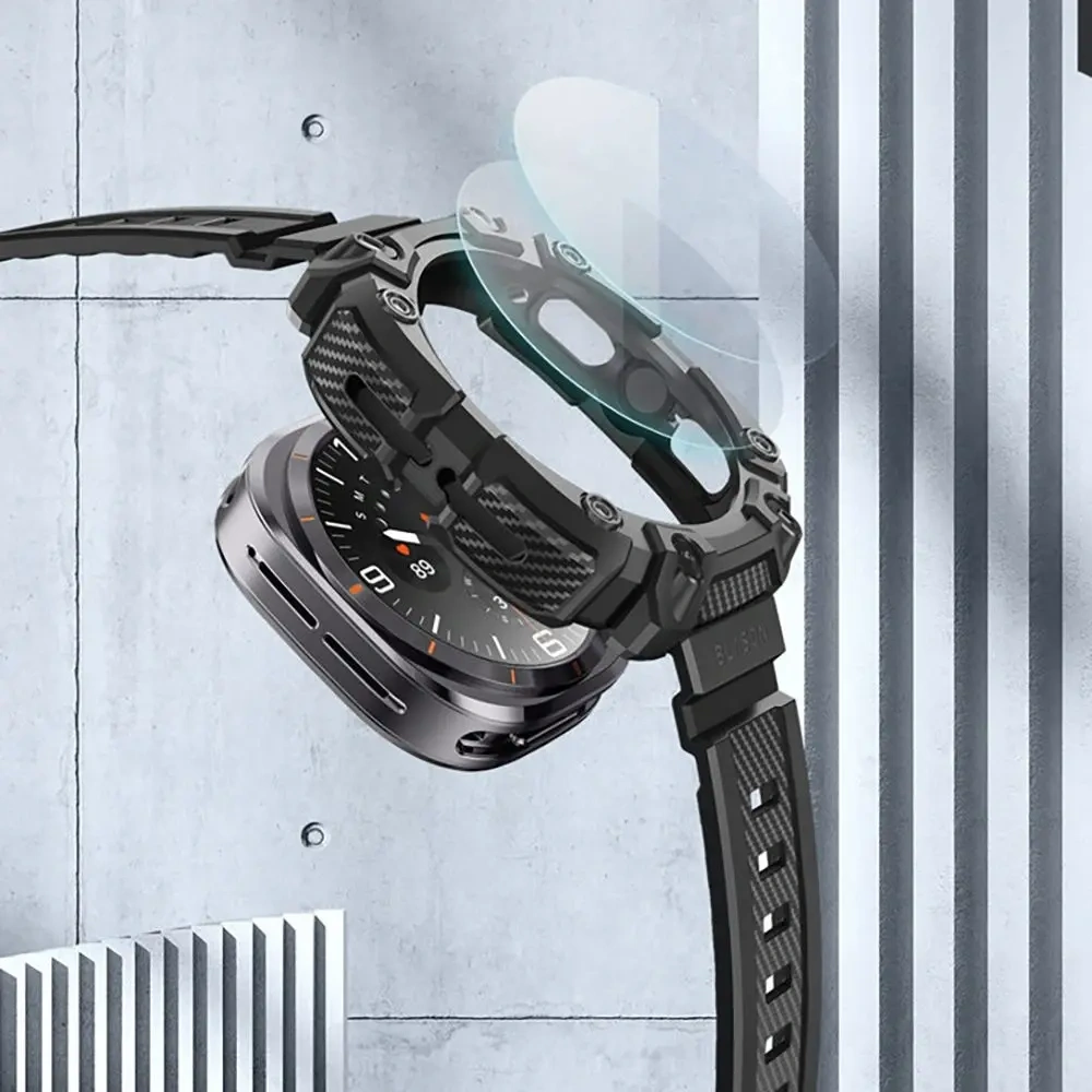 Wholesale Supcase IBLSN Armorbox & Tempered Glass [2 PACK] Samsung Galaxy Watch Ultra 47mm Black - SPC471 - {ean13} - Hurt
