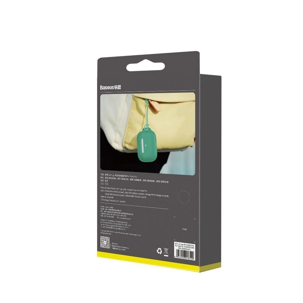 Wholesale Baseus Let's go Jelly Lanyard Case for Apple AirPods Pro Green - BSU1199GRN - {ean13} - Hurt