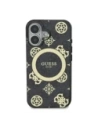Hurtownia GSM - Guess GUHMP16SH4PYEEK Apple iPhone 16 Hardcase IML Pfingstrose Auf 4G Hintergrund MagSafe schwarz - GUE3646 - {ean13} - Hurt