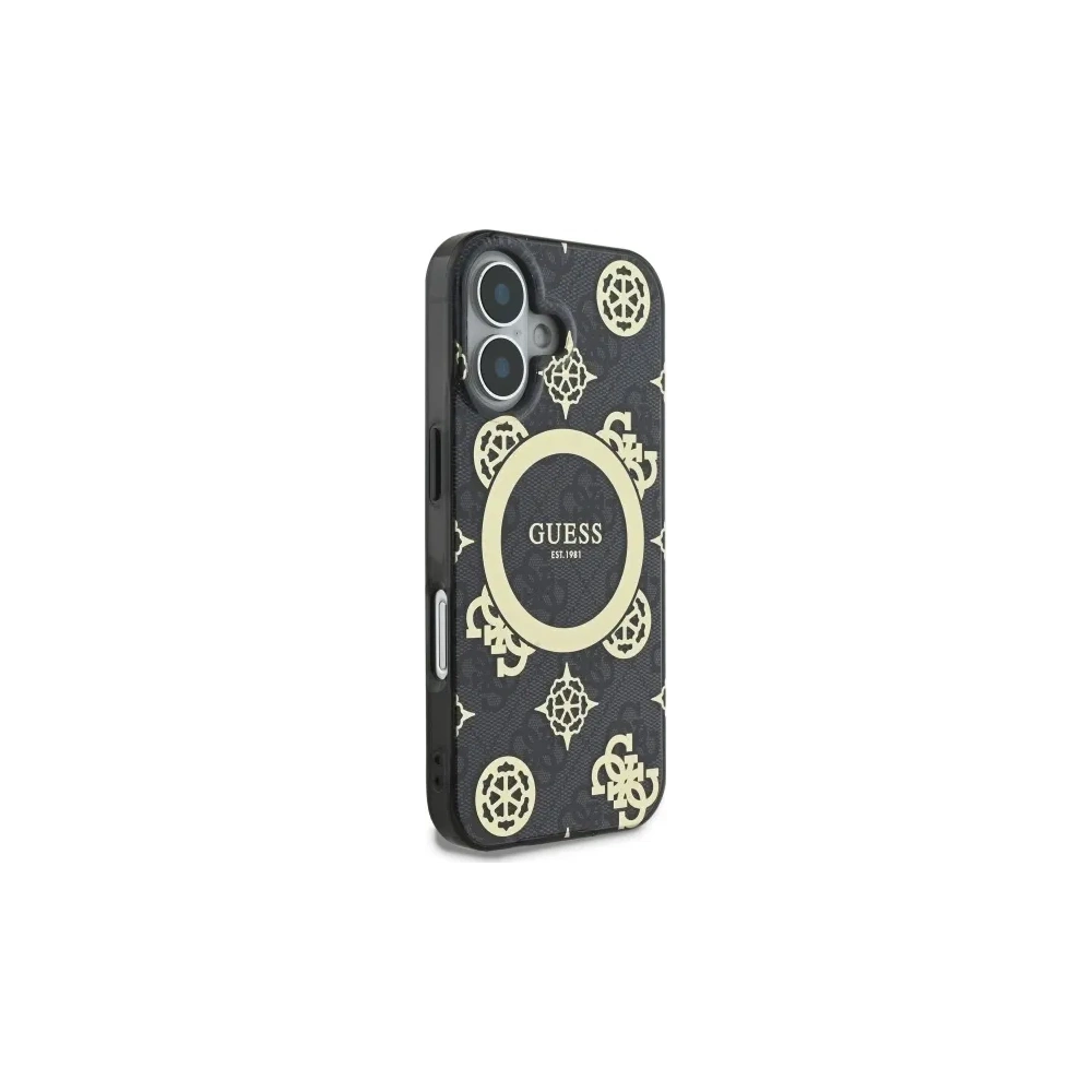 Hurtownia GSM - Etui Guess GUHMP16SH4PYEEK Apple iPhone 16 hardcase IML Peony On 4G Background MagSafe czarny/black - GUE3646 - {ean13} - Hurt
