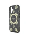 Hurtownia GSM - Guess GUHMP16SH4PYEEK Apple iPhone 16 Hardcase IML Pfingstrose Auf 4G Hintergrund MagSafe schwarz - GUE3646 - {ean13} - Hurt