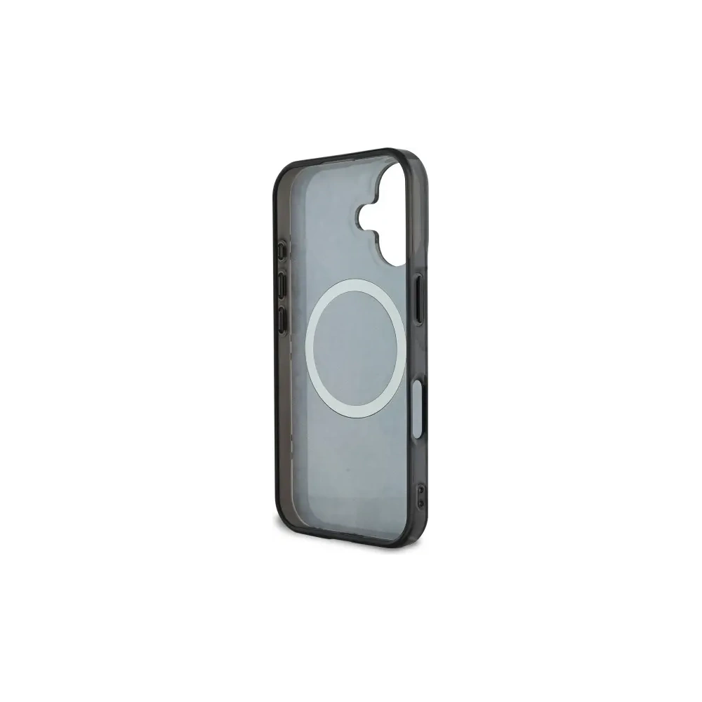 Hurtownia GSM - Guess GUHMP16SH4PYEEK Apple iPhone 16 Hardcase IML Pfingstrose Auf 4G Hintergrund MagSafe schwarz - GUE3646 - {ean13} - Hurt