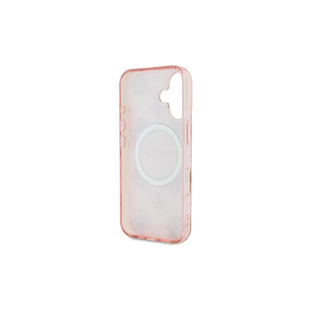 Hurtownia GSM - Etui Guess GUHMP16SH4PYEEP Apple iPhone 16 hardcase IML Peony On 4G Background MagSafe różowy/pink - GUE3647 - {ean13} - Hurt