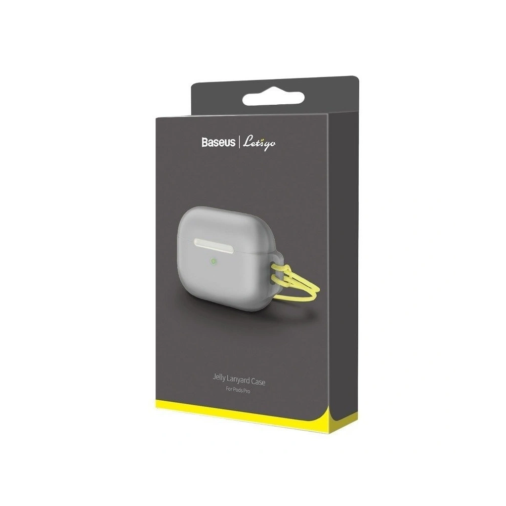 Hurtownia GSM - Etui Baseus Let's go Jelly Lanyard Apple AirPods Pro (szare) - BSU1200GRY - {ean13} - Hurt