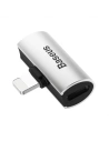 Adapter Audio Baseus L46 Lightning do 2x Lightning (srebrno-czarny)