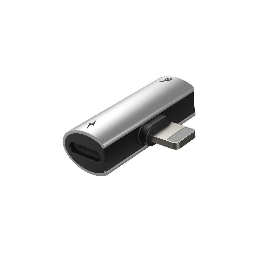 Hurtownia GSM - Adapter Audio Baseus L46 Lightning do 2x Lightning (srebrno-czarny) - BSU1203SLVBLK - {ean13} - Hurt