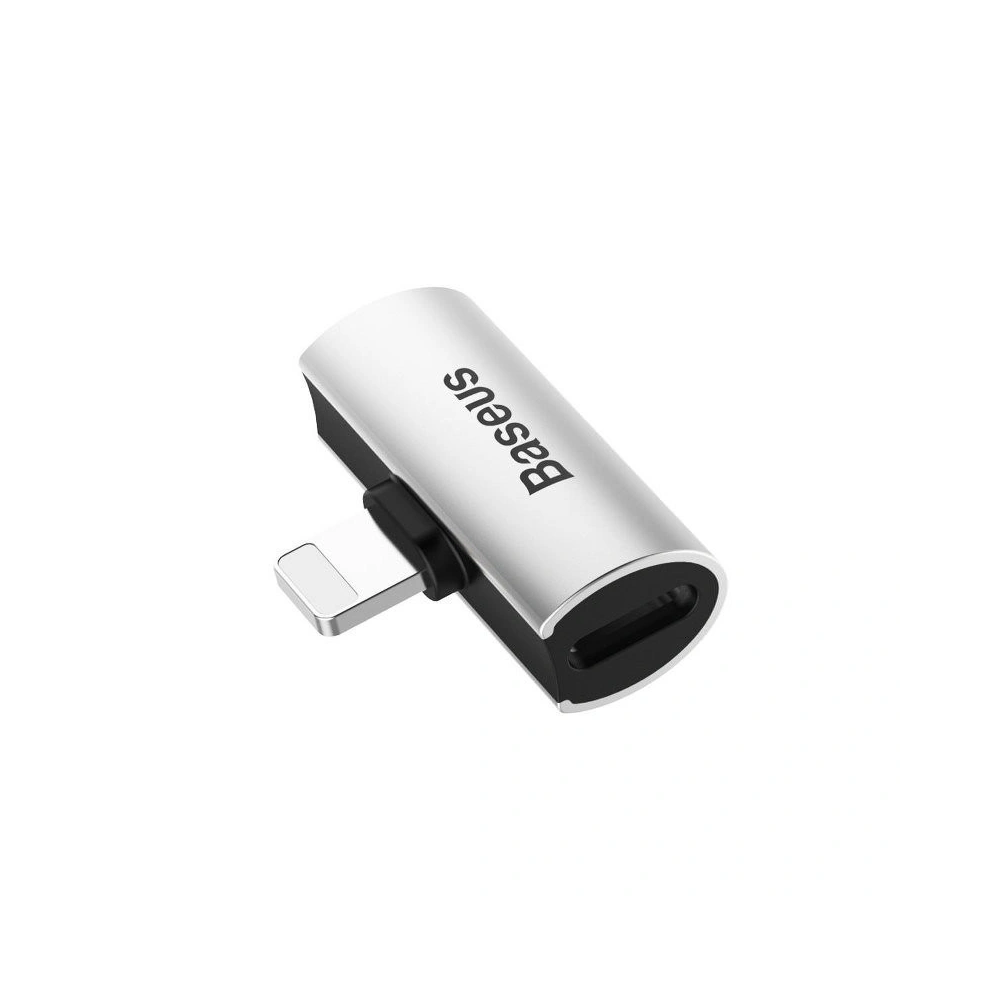 Wholesale Baseus iP Male to Dual iP Female Adapter L46 Silver-Black - BSU1203SLVBLK - {ean13} - Hurt