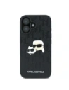 Wholesale Karl Lagerfeld KLHCP16MPGKLKCPK Apple iPhone 16 Plus hardcase Monogram Karl&Chaoupette Head Pin black - KLD21738 - {ean13} - Hurt