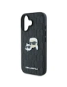 Wholesale Karl Lagerfeld KLHCP16MPGKLKCPK Apple iPhone 16 Plus hardcase Monogram Karl&Chaoupette Head Pin black - KLD21738 - {ean13} - Hurt