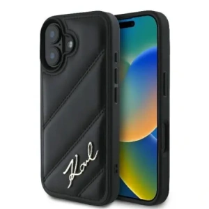 Wholesale Karl Lagerfeld KLHCP16MPQDSMGK Apple iPhone 16 Plus hardcase Quilted Signature black - KLD21739 - {ean13} - Hurt