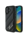 Karl Lagerfeld KLHCP16MPQDSMGK Apple iPhone 16 Plus hardcase Quilted Signature black