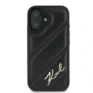 Hurtownia GSM - Karl Lagerfeld KLHCP16MPQDSMGK Apple iPhone 16 Plus kemény tok steppelt jelzés fekete - KLD21739 - {ean13} - Hurt