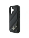 Hurtownia GSM - Karl Lagerfeld KLHCP16MPQDSMGK Apple iPhone 16 Plus husă din plastic cu model matlasat neagră - KLD21739 - {ean13} - Hurt