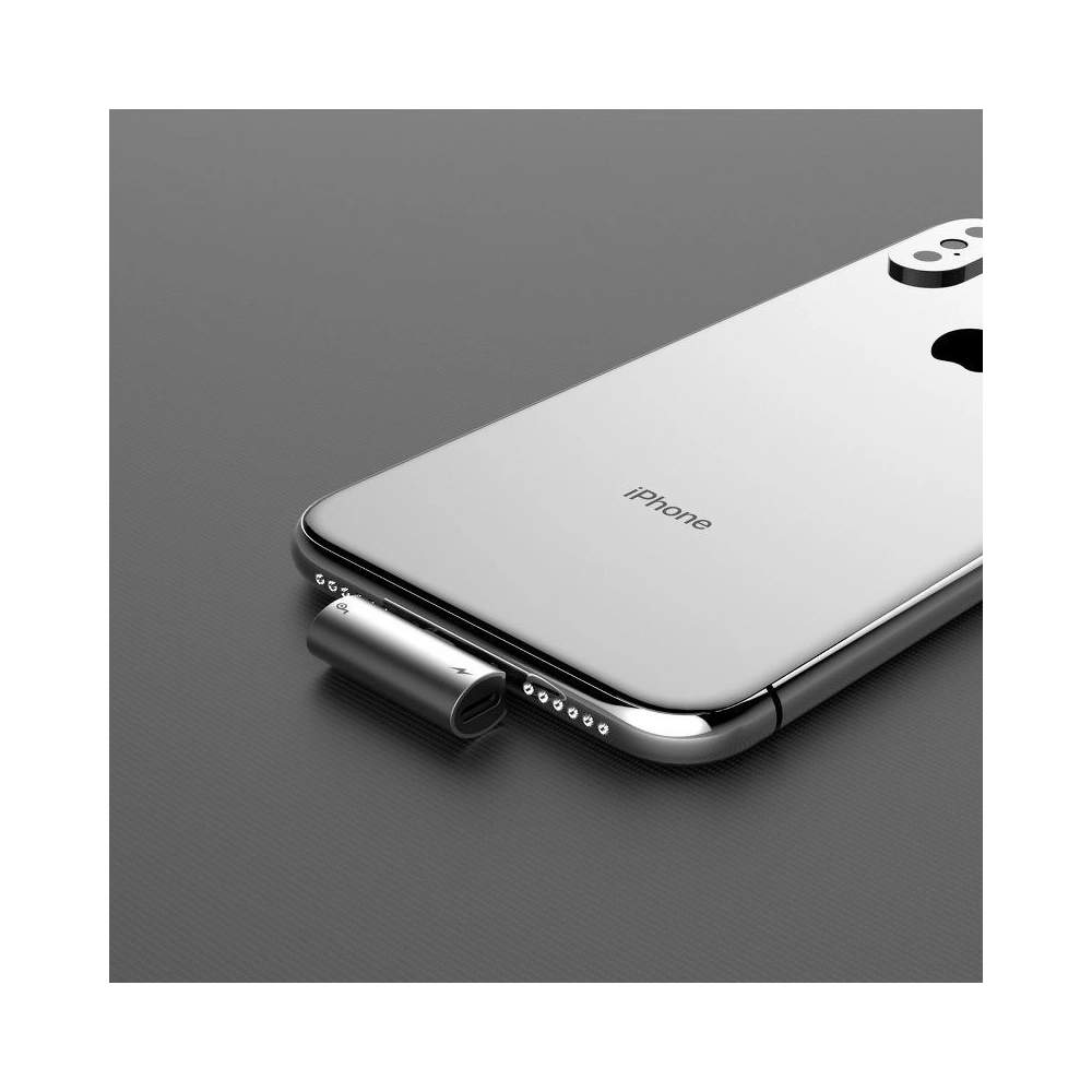Hurtownia GSM - Adapter Audio Baseus L46 Lightning do 2x Lightning (srebrno-czarny) - BSU1203SLVBLK - {ean13} - Hurt