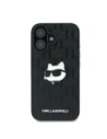 Etui Karl Lagerfeld KLHCP16SPGKLCHPK Apple iPhone 16 hardcase Monogram Choupette Head Pin czarny/black