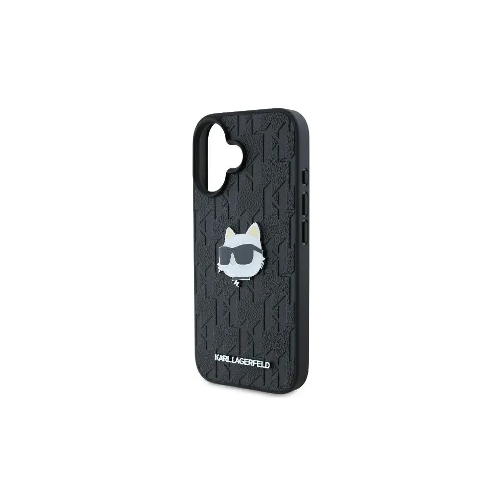 Hurtownia GSM - Karl Lagerfeld KLHCP16SPGKLCHPK Apple iPhone 16 Hardcase Monogram Choupette Head Pin schwarz - KLD21740 - {ean13} - Hurt