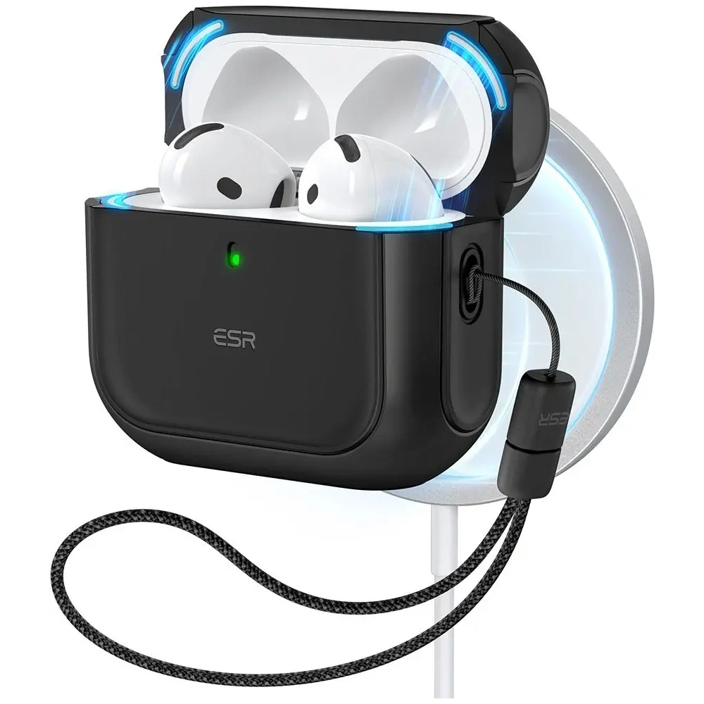 Hurtownia GSM - ESR Orbit Halolock MagSafe Apple AirPods 4 Fekete - ESR858 - {ean13} - Hurt