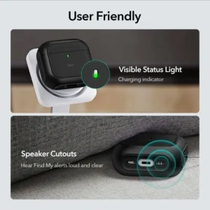 Hurtownia GSM - Etui ESR Orbit Halolock MagSafe Apple AirPods 4 Černé - ESR858 - {ean13} - Hurt