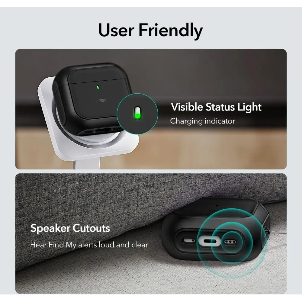 Wholesale ESR Orbit Halolock MagSafe Apple AirPods 4 Black - ESR858 - {ean13} - Hurt