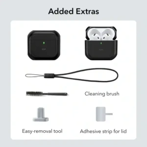Hurtownia GSM - Etui ESR Orbit Halolock MagSafe Apple AirPods 4 Černé - ESR858 - {ean13} - Hurt