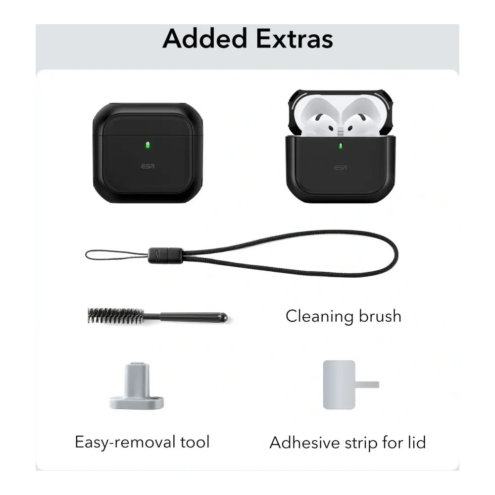 Hurtownia GSM - ESR Orbit Halolock MagSafe Apple AirPods 4 Fekete - ESR858 - {ean13} - Hurt