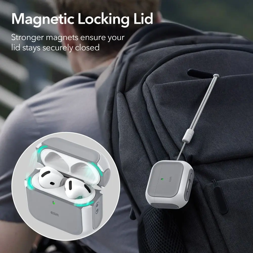 Wholesale ESR Orbit Halolock MagSafe Apple AirPods 4 White - ESR859 - {ean13} - Hurt