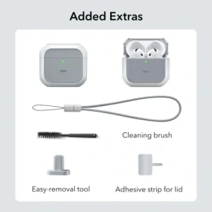 Hurtownia GSM - Etui ESR Orbit Halolock MagSafe Apple AirPods 4 Bílá - ESR859 - {ean13} - Hurt
