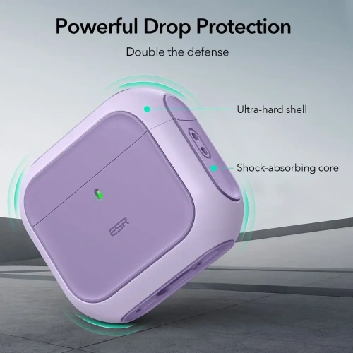 Etui ESR Orbit Halolock MagSafe Apple AirPods 4 Purple
