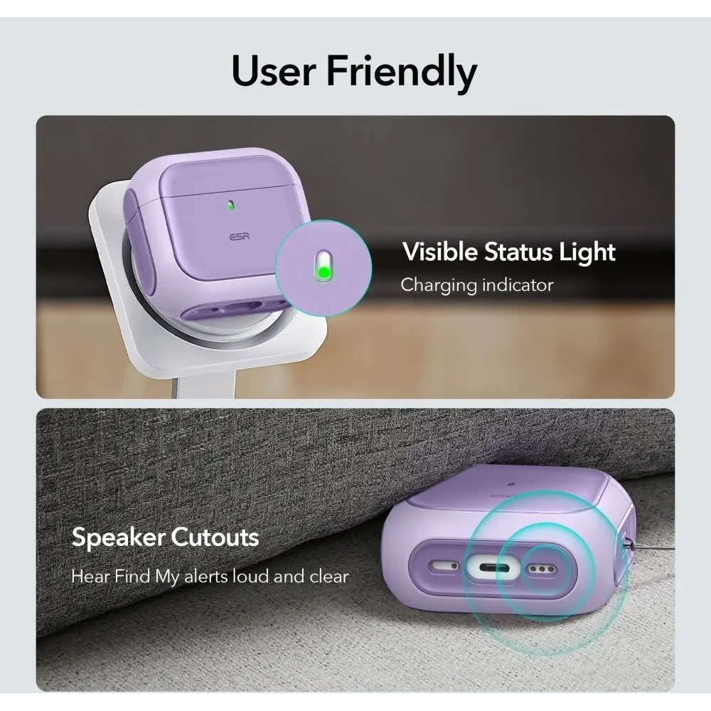 Wholesale ESR Orbit Halolock MagSafe Apple AirPods 4 Purple - ESR861 - {ean13} - Hurt