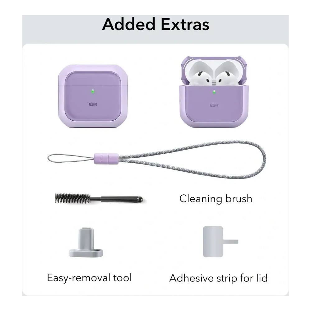 Hurtownia GSM - ESR Orbit Halolock MagSafe Apple AirPods 4 Lila - ESR861 - {ean13} - Hurt