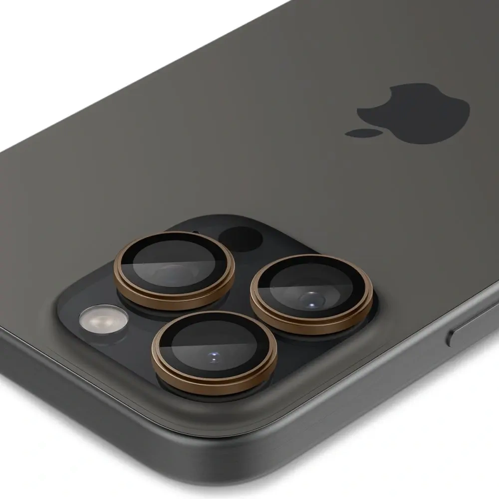 Hurtownia GSM - Szkło hartowane na aparat Spigen GLAS.tR Ez Fit Optik Pro Camera Protector Apple iPhone 16 Pro / Pro Max Desert Titanium [2 PACK] - SPN16506 - {ean13} - Hurt