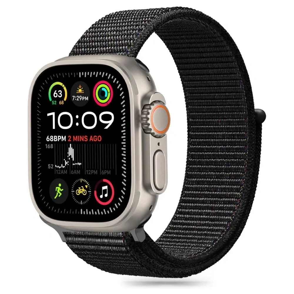 Hurtownia GSM - Tech-Protect Nylon Apple Watch 6 / 7 / 8 / 9 / 10 / SE 40/41/42mm Negru - THP3355 - {ean13} - Hurt