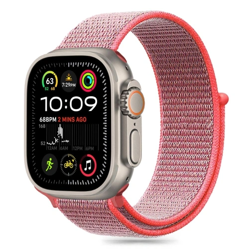 Pasek Tech-Protect Nylon Apple Watch 6 / 7 / 8 / 9 / 10 / SE 40/41/42mm Hot Pink